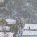 Claude Monet - Printable Wall Art - Sandviken Norway Snow Effect