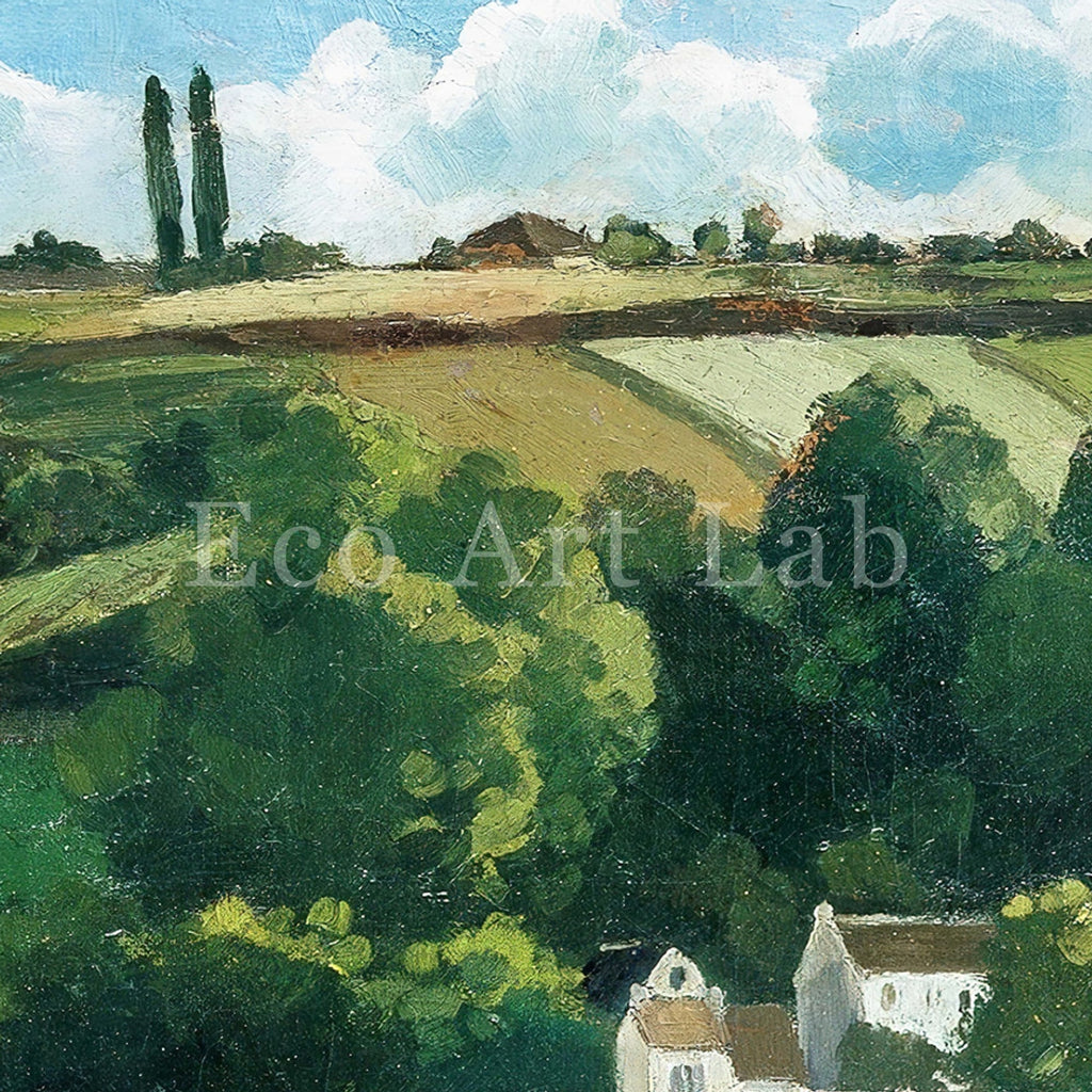 Camille Pissarro - Printable Landscape - Jalais hills Pontoise