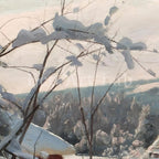 Peder Mønsted - Printable Wall Art - Sunlit Winter Landscape