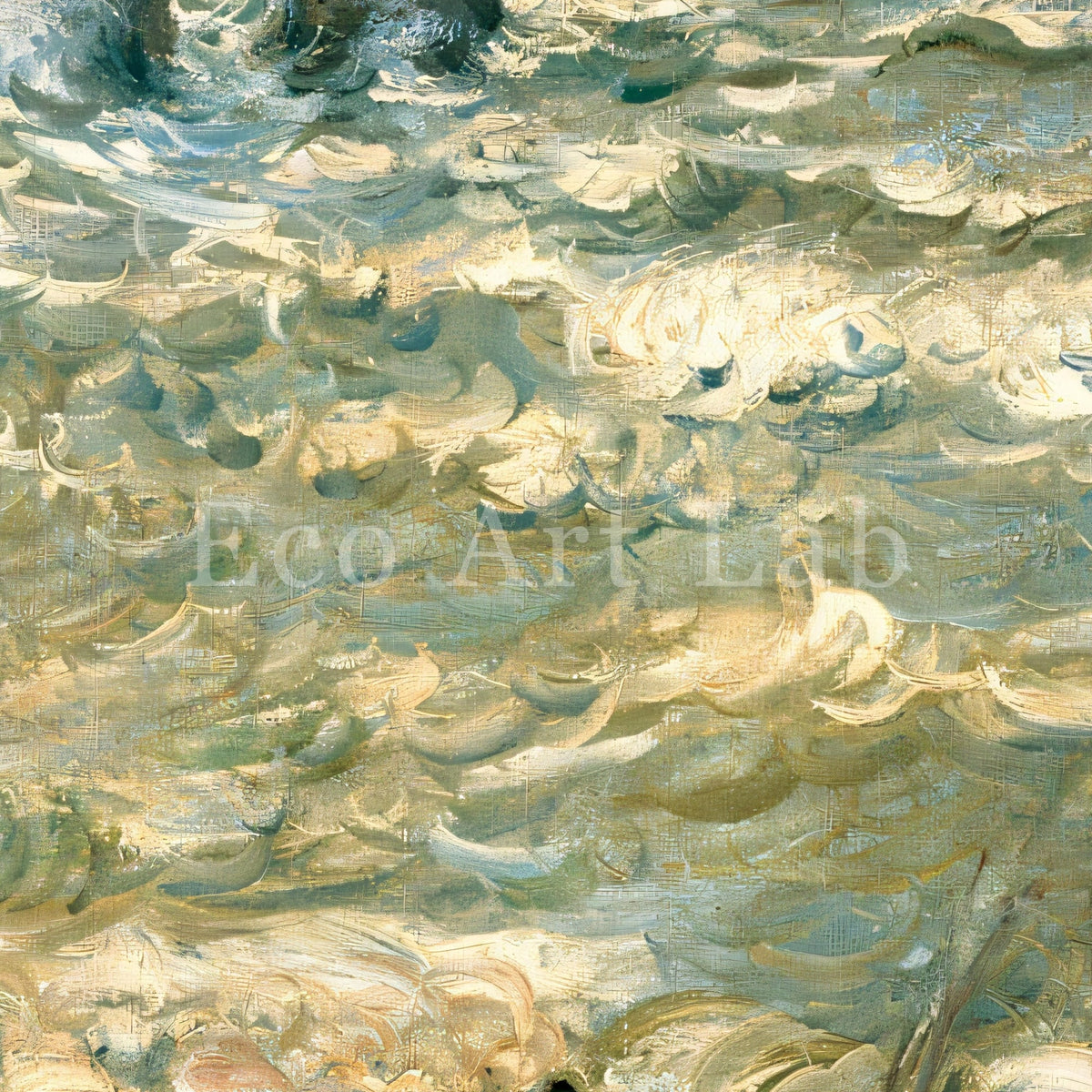 Samsung Frame TV Art 4K - Etretat Rough sea - Famous Claude Monet