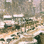 Samsung Frame TV Art 4K - Pissarro-The Pont Neuf Snow Effect - Famous Camille Pissarro