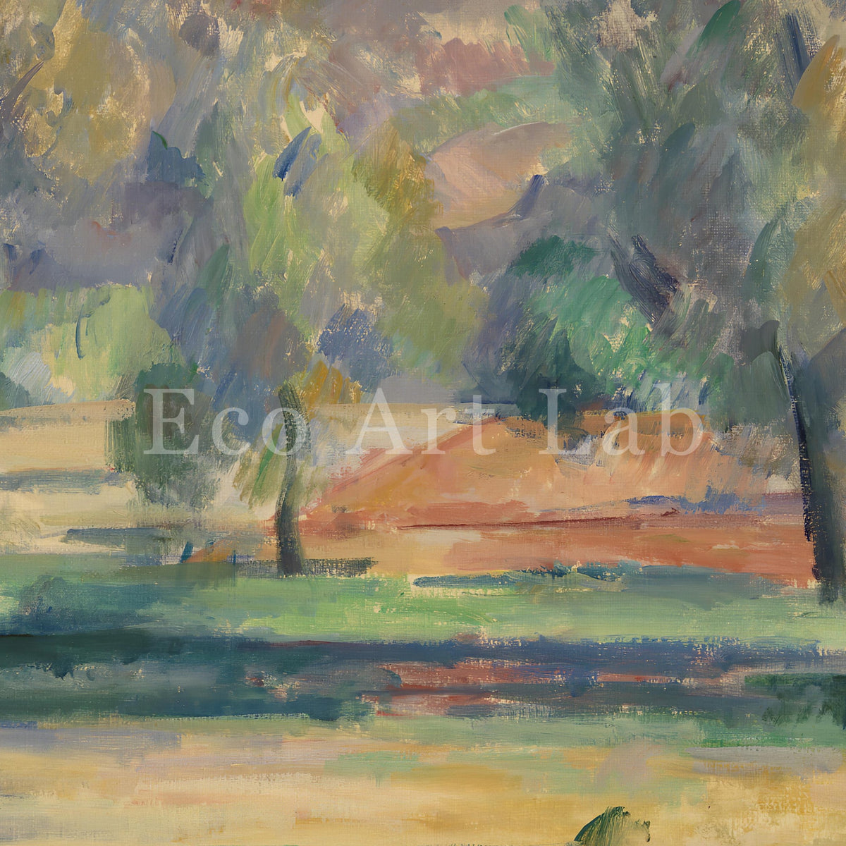 Samsung Frame TV Art 4K - Autumn Landscape - Famous Paul Cezanne