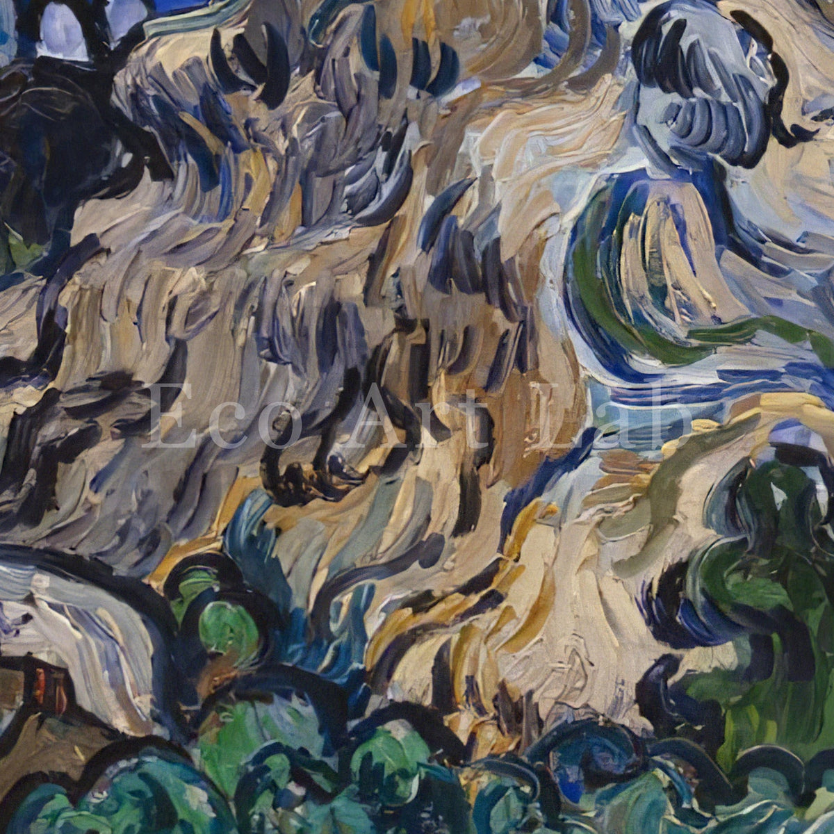 Samsung Frame TV Art 4K - Mountains at Saint Rémy - Famous Vincent van Gogh