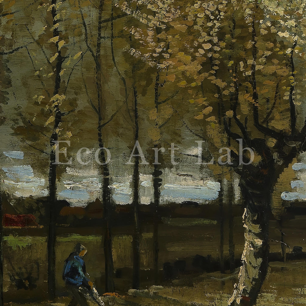 Samsung Frame TV Art 4K - Poplars near Nuenen - Famous Vincent van Gogh