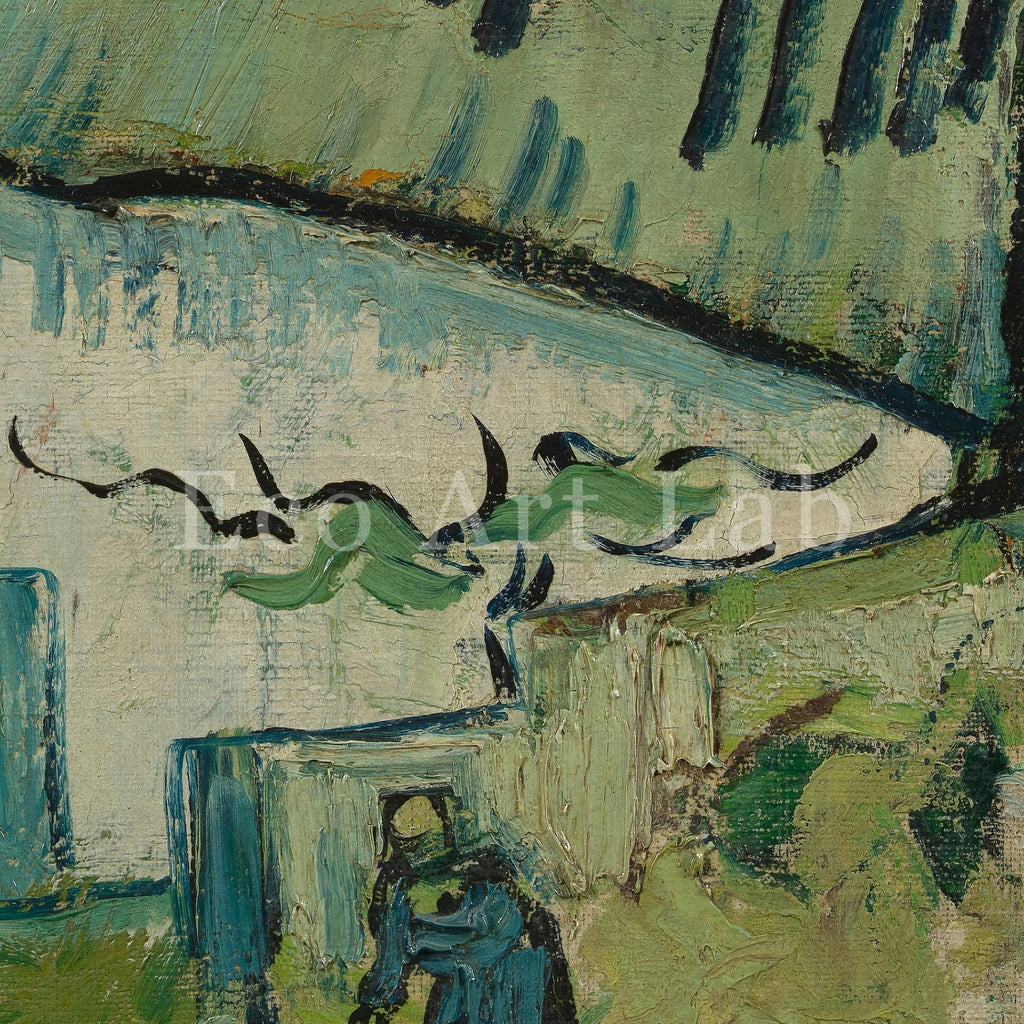 Vincent van Gogh - Printable Wall Art - Houses at Auvers