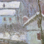 Claude Monet - Printable Wall Art - Sandviken Norway Snow Effect