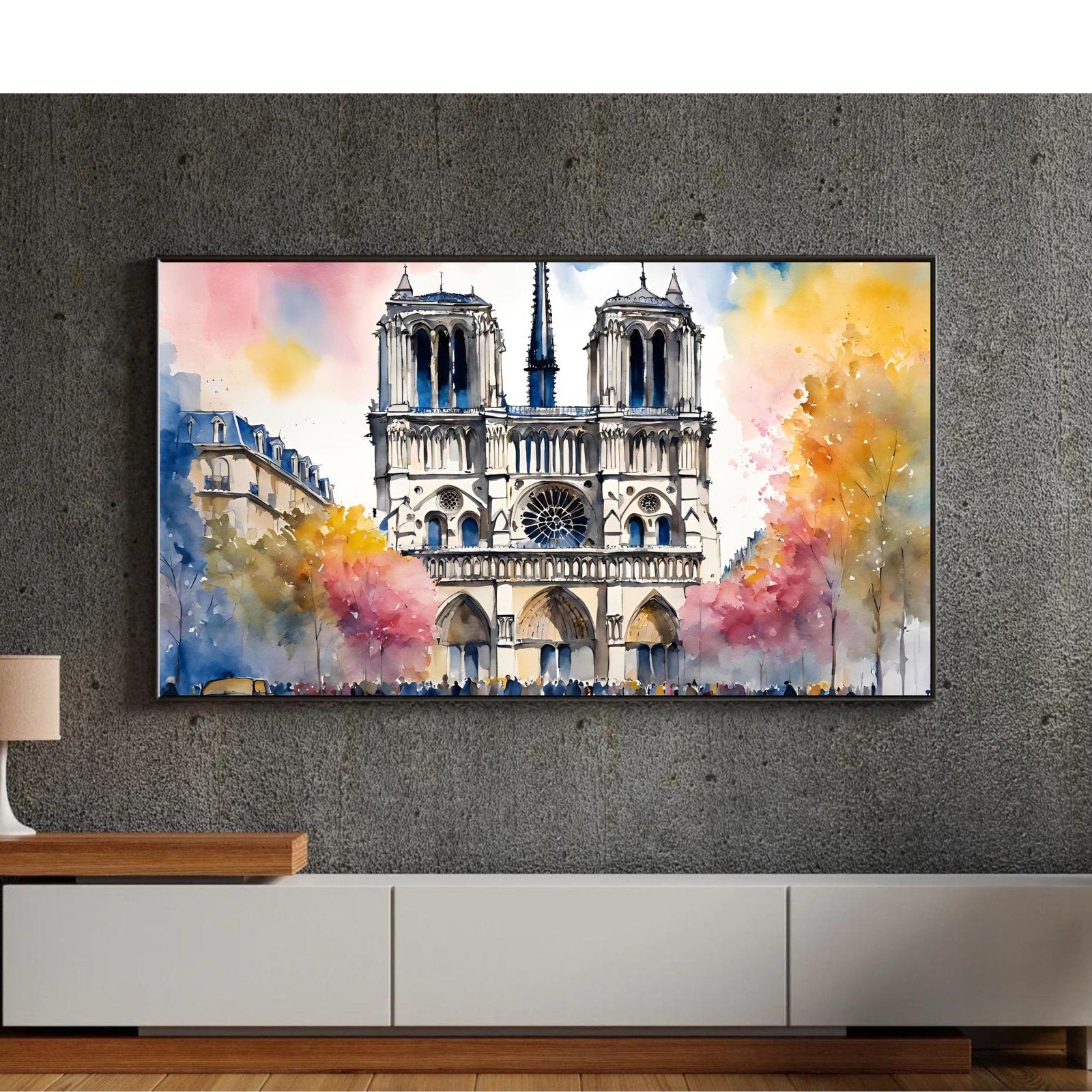 Colorful Abstract Art For Samsung Frame TV I 4K Digital Frame TV Art I Original Watercolor Decor For Living Room – Frame TV Digital Download Art – Digital Download
