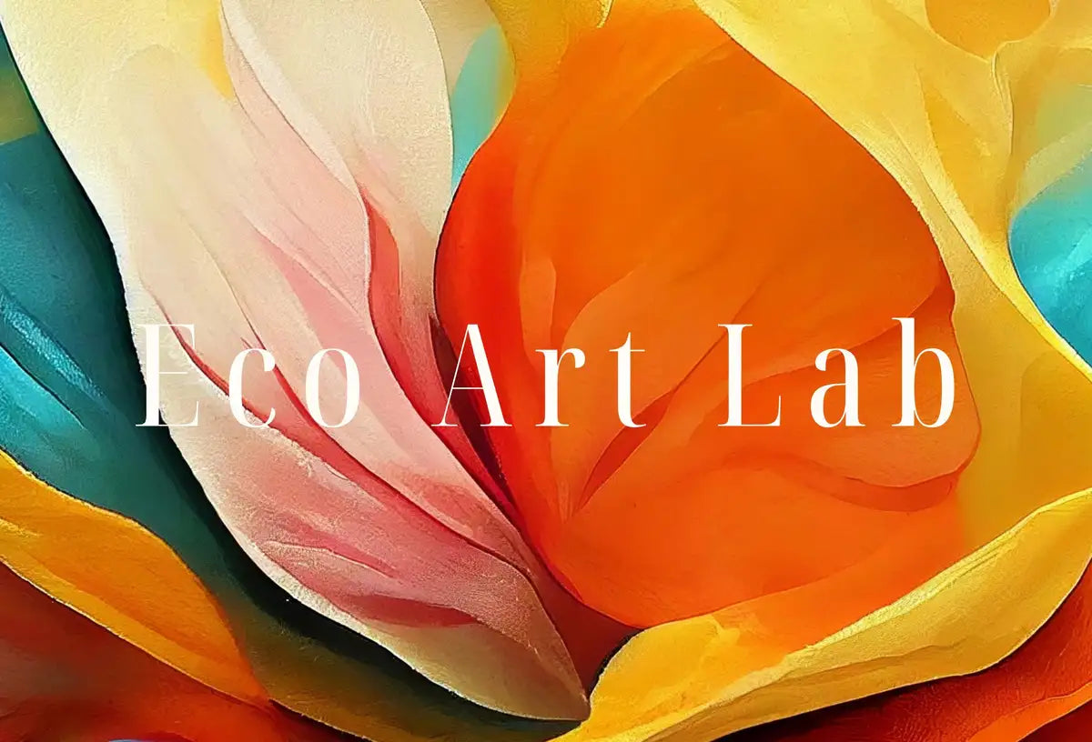 Detail view of artwork from Colorful Abstract Flower Petals. Abstract Modern Floral Print Digital Painting. Printable Wall Art. Botanical Art Print. Downloadable Art #4. (variation 2)