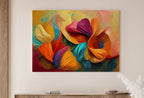 Detail view of artwork from Colorful Abstract Flower Petals. Abstract Modern Floral Print Digital Painting. Printable Wall Art. Botanical Art Print. Downloadable Art #5. (variation 1)