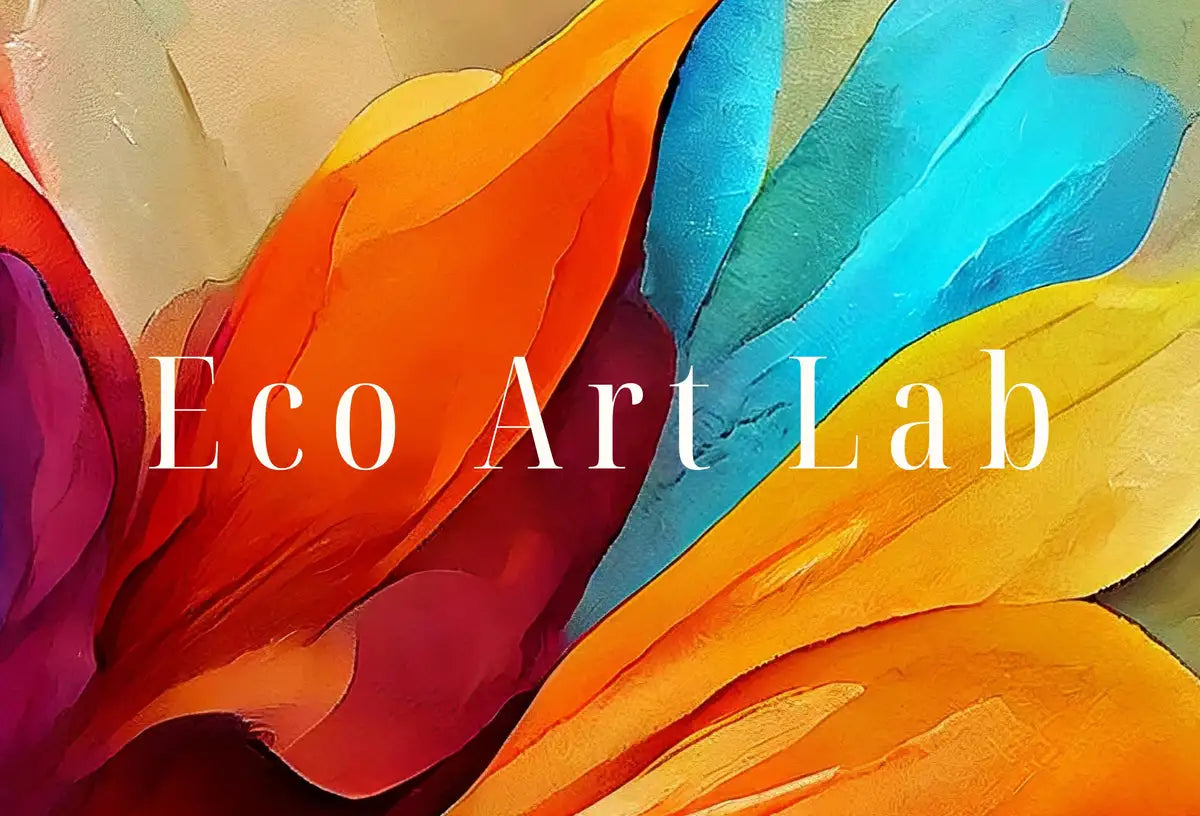 Detail view of artwork from Colorful Abstract Printable Wall Art. Abstract Flower Petals. Modern Floral Print Digital Painting. Botanical Art Print. Downloadable Art #7. (variation 2)
