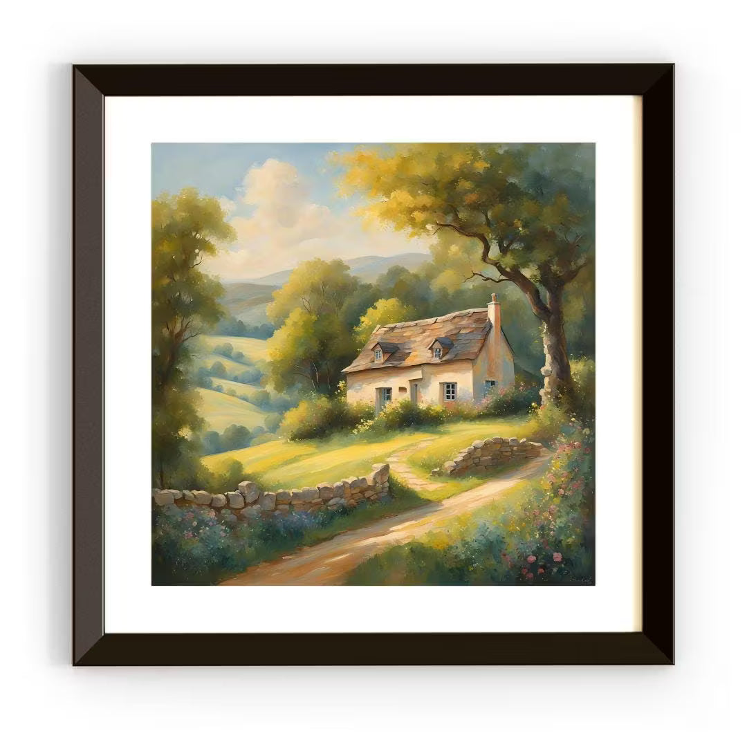 Cottagecore Art Printable I Rustic Garden Wall Decor I Square Home Art Design – Printable Wall Art