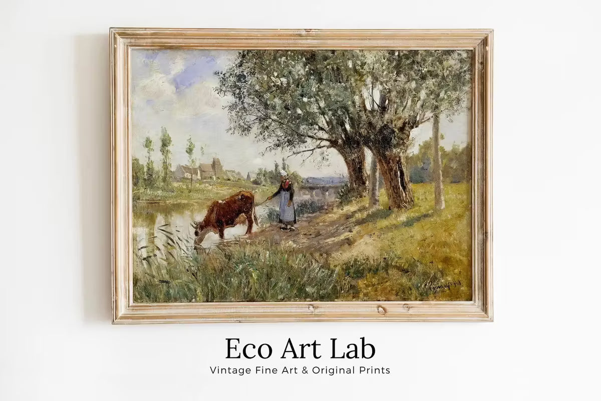 Countryside Landscape Painting Printable Famous Art Print. Instant Download Vintage Fine Art Print. Country Farmhouse Decor  – Printable Wall Art