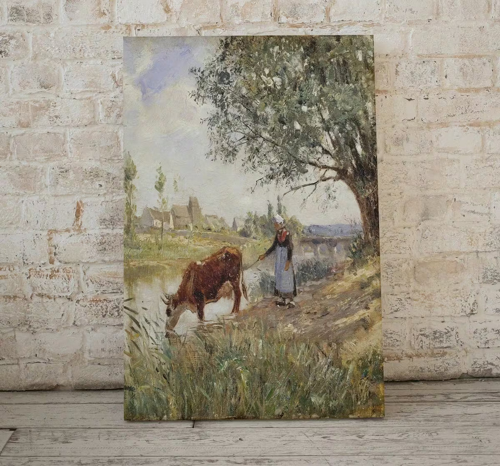 Countryside Landscape Printable Famous Painting Art Print. Instant Download Vintage Fine Art Print. Country Farmhouse Decor  – Printable Wall Art