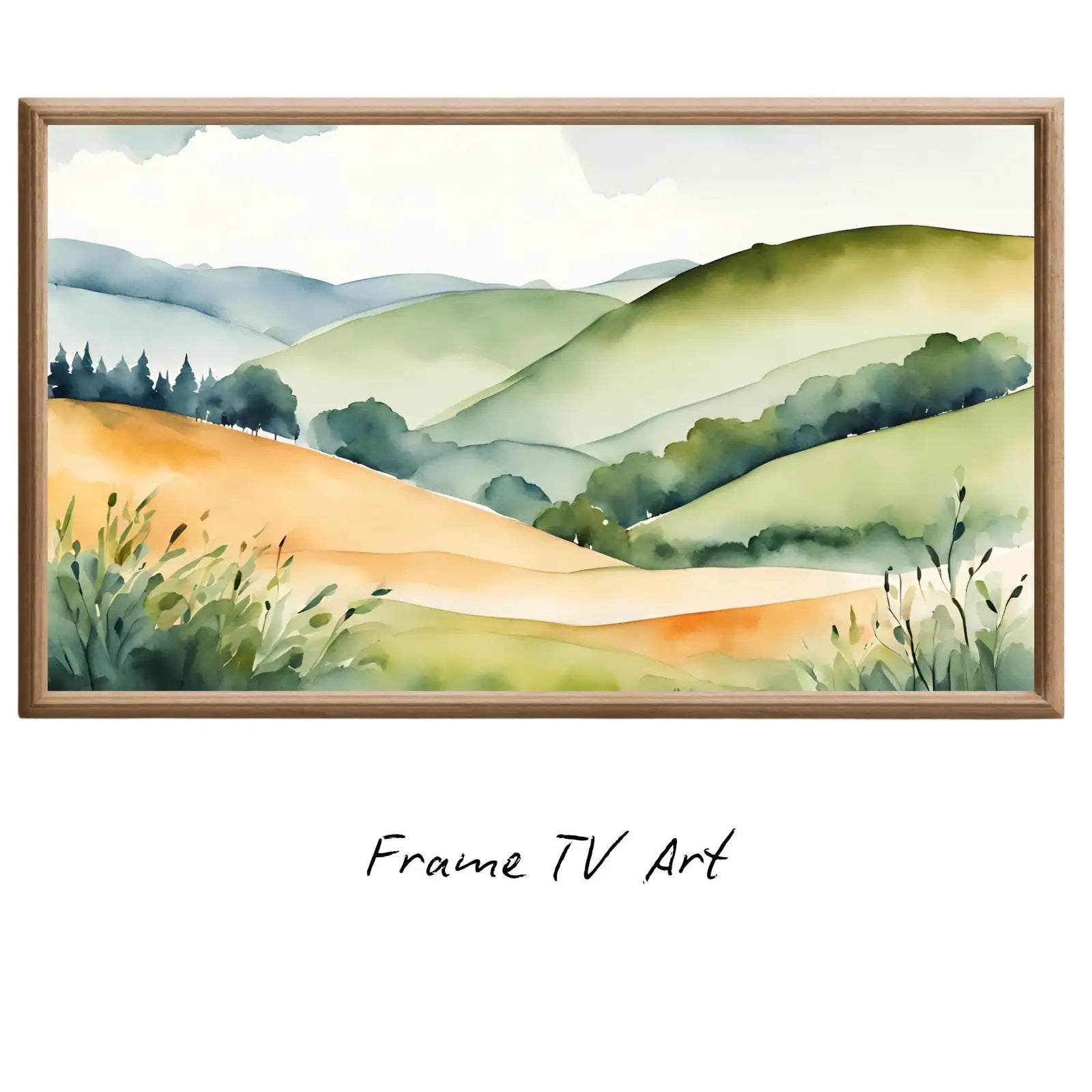 Countryside Landscape Wall Art I Colorful Decor For Frame TV I 4K Resolution Art For Samsung Frame TV – Frame TV Digital Download Art – Digital Download