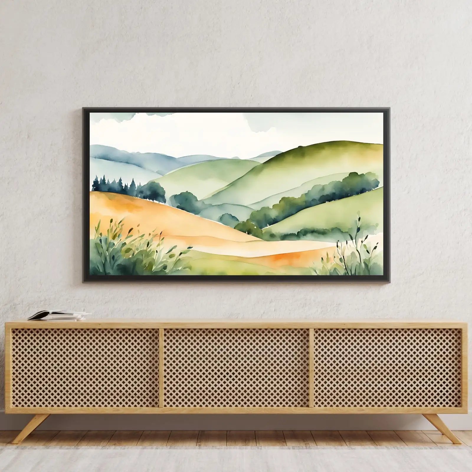 Countryside Landscape Wall Art I Colorful Decor For Frame TV I 4K Resolution Art For Samsung Frame TV – Frame TV Digital Download Art – Digital Download