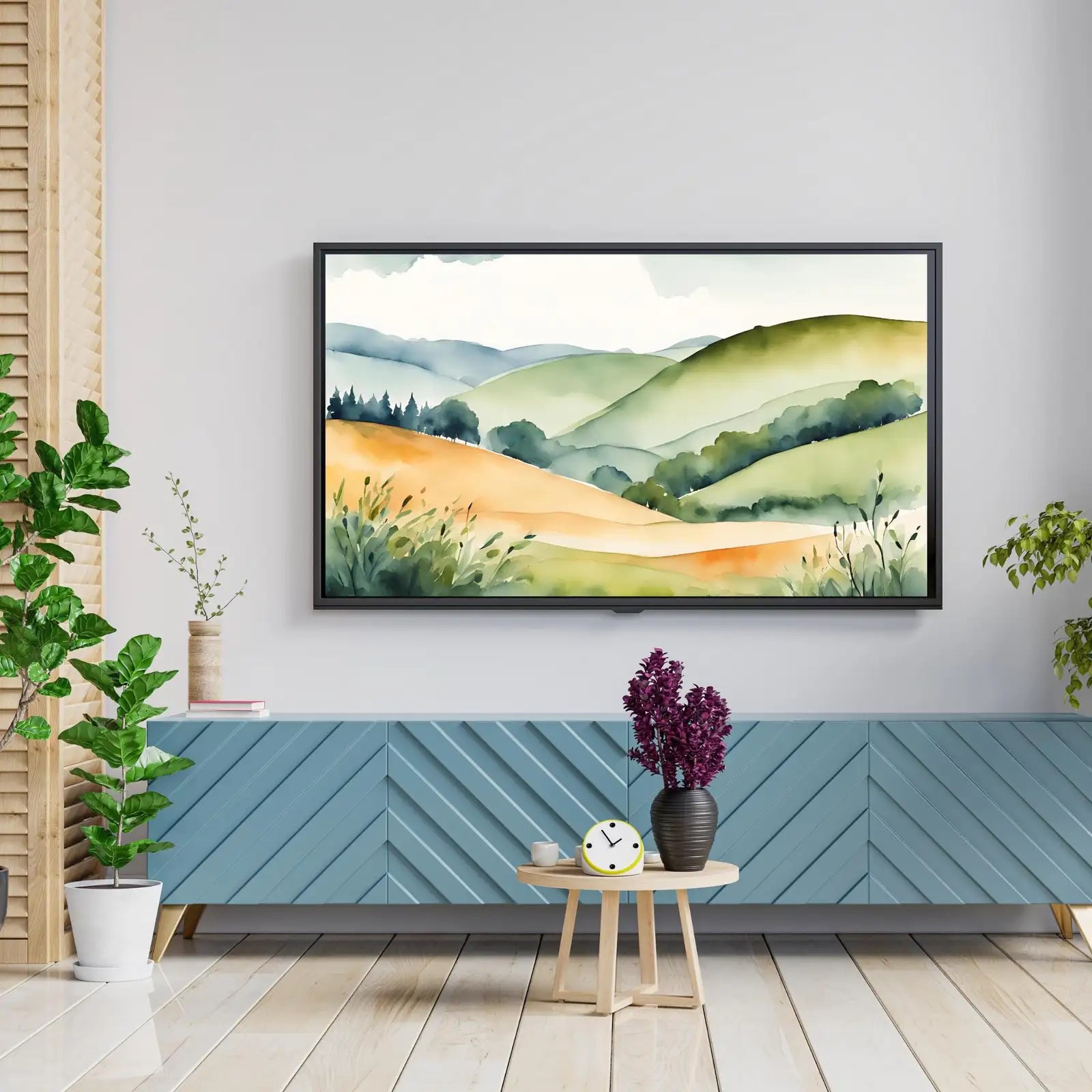 Countryside Landscape Wall Art I Colorful Decor For Frame TV I 4K Resolution Art For Samsung Frame TV – Frame TV Digital Download Art – Digital Download