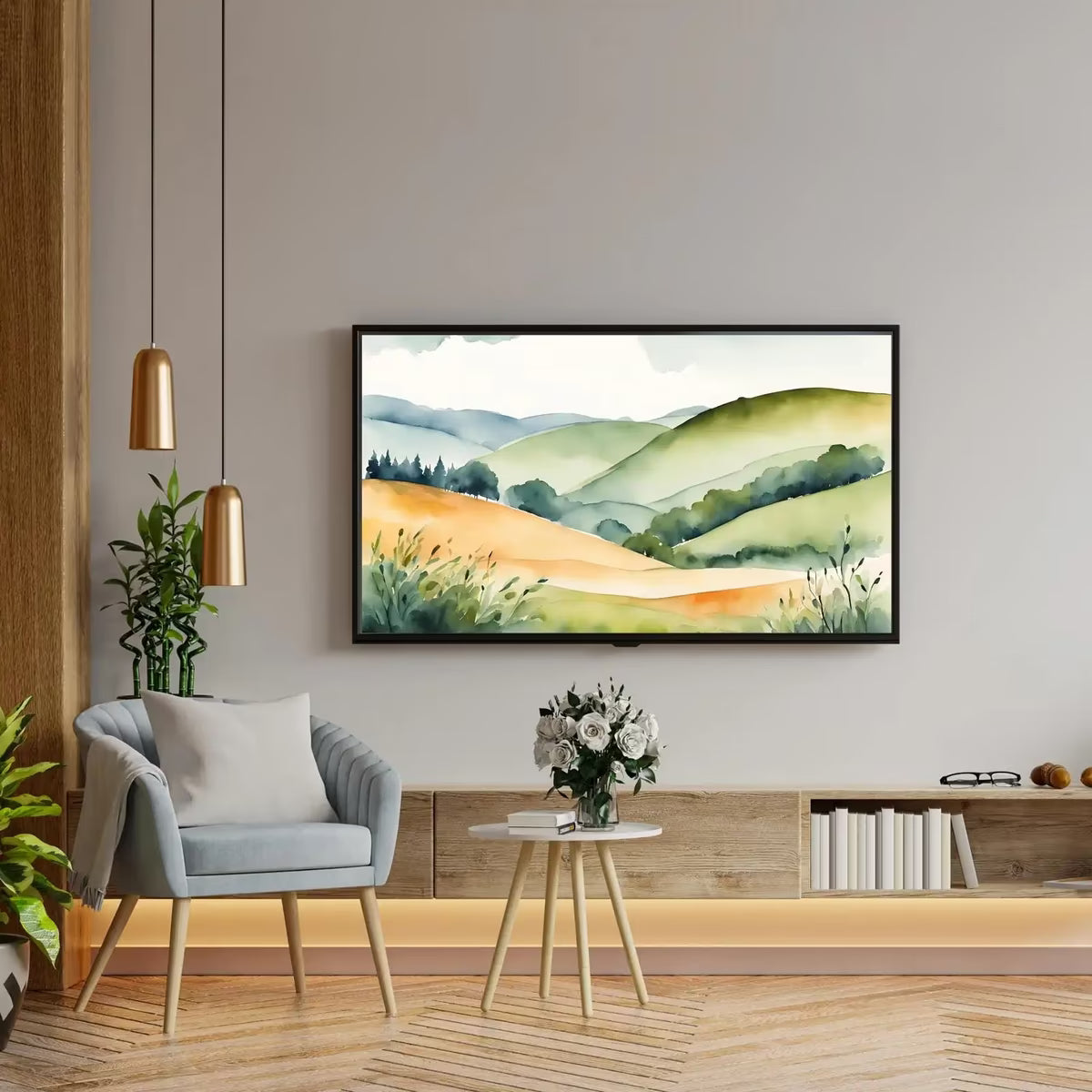 Countryside Landscape Wall Art I Colorful Decor For Frame TV I 4K Resolution Art For Samsung Frame TV – Frame TV  Art