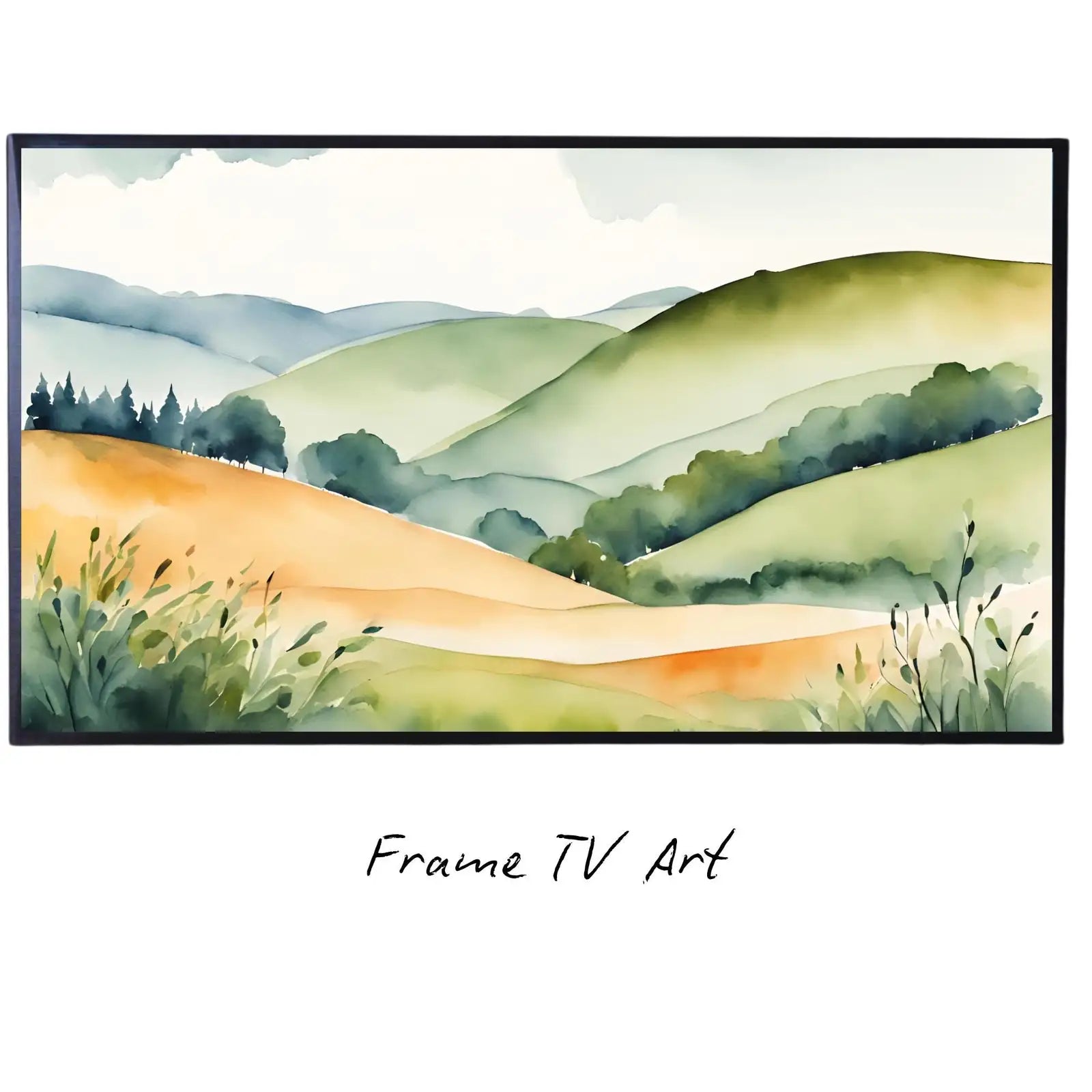 Countryside Landscape Wall Art I Colorful Decor For Frame TV I 4K Resolution Art For Samsung Frame TV – Frame TV Digital Download Art – Digital Download