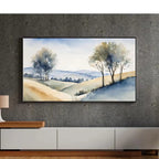 Countryside Painting For Frame TV Art. Watercolor Art For Samsung Frame TV. Minimalist Decor For Modern Home. – Frame TV  Art