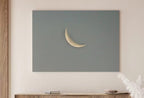 Crescent Moon Print. Boho Minimalist Moon Phase Wall Art. Lunar Print Poster, Celestial Wall Decor. Intant Download Boho Moon Art. Stars Art – Printable Wall Art