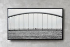 Cyclist on Bridge Black and White Frame TV Art. Digital Download Wall Art, Artwork for The Frame TV, Architecture Art for Samsung Frame – Frame TV Digital Download Art – Digital Download