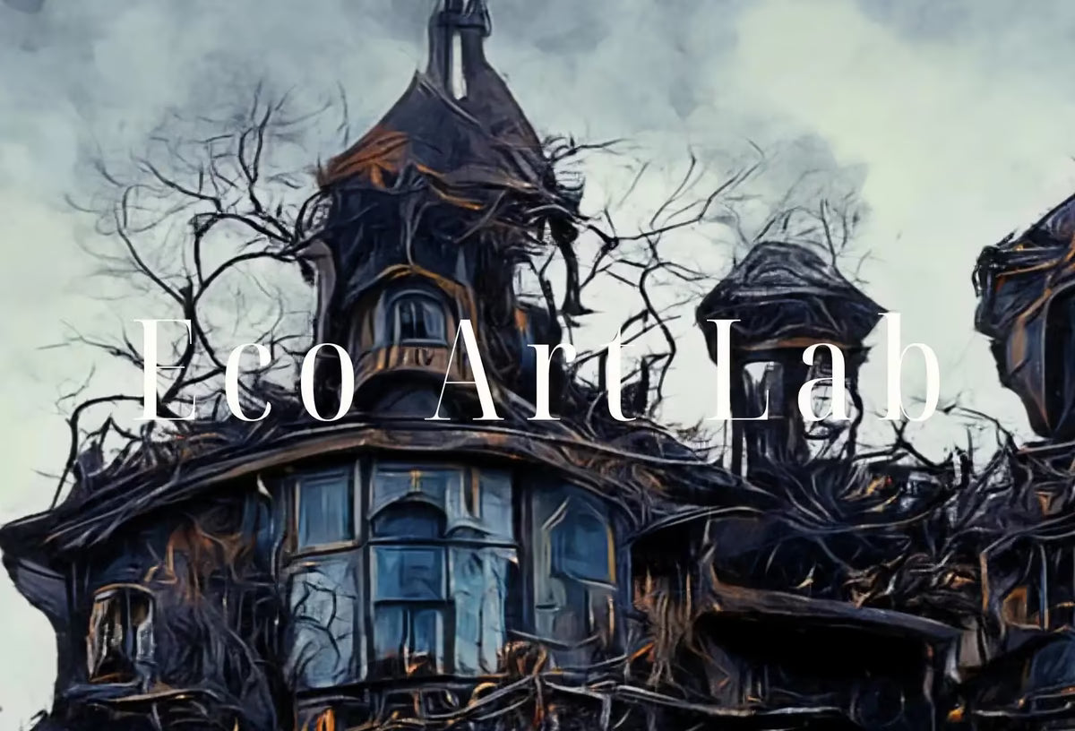 Dark Scary Haunted Mansion Gothic Print. Halloween Printable Wall Art. Horror Halloween Painting. Instant Download Art Print. Fall Decor – Printable Wall Art