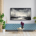 Dark Swamp Art for Samsung Frame TV I Watercolor Decor for Frame TV I Minimalist Design Digital Art for Home Interior – Frame TV  Art