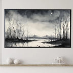 Dark Swamp Art for Samsung Frame TV I Watercolor Decor for Frame TV I Minimalist Design Digital Art for Home Interior – Frame TV  Art