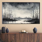Dark Swamp Art for Samsung Frame TV I Watercolor Decor for Frame TV I Minimalist Design Digital Art for Home Interior – Frame TV  Art
