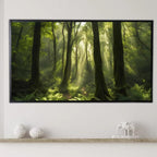 Deep Green Forest Art for Samsung Frame TV I 4K Nature Digital Display I Modern Nature Decor for Home – Frame TV  Art