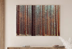 Detail view of artwork from Dense Forest Trees Landscape Painting. Nature Landscape Printable Wall Art Painting. Forest Horizontal Wall Art, Nature Forest Art Print. (variation 1)