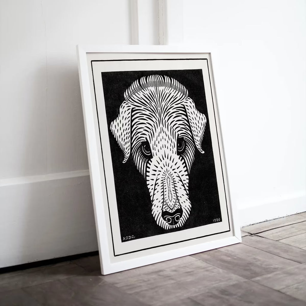Dog's Head Painting Vintage Art Nouveau Print Wall Art. Instant Download Dog Poster Julie De Graag Printable Wall Art. Art Nouveau Poster – Printable Wall Art