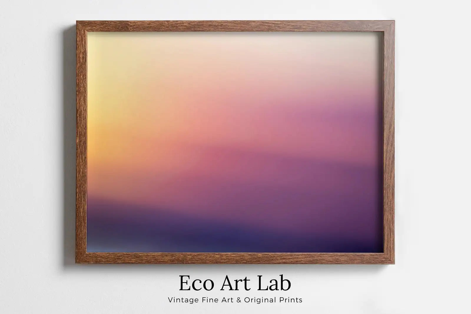 Framed view of Dusk Colors Abstract Wall Art Digital Print. Pastel Abstract Print, Printable Wall Art Instant Download Colorful Decor. Minimalist Poster – printable wall art digital download.