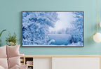 Snowy Winter Frame TV Art Landscape with a Lake, Winter Art, Digital Download, Digital Art for Tv, Winter Digital Art Frame TV Art