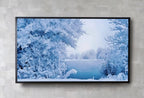 Snowy Winter Frame TV Art Landscape with a Lake, Winter Art, Digital Download, Digital Art for Tv, Winter Digital Art Frame TV Art