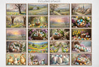Easter Decor Samsung Frame TV Art Set. Easter Eggs, Bunnies and Easter Baskets Original Paintings . Spring Frame TV Art 4K – Frame TV Art Set (Digital Download)