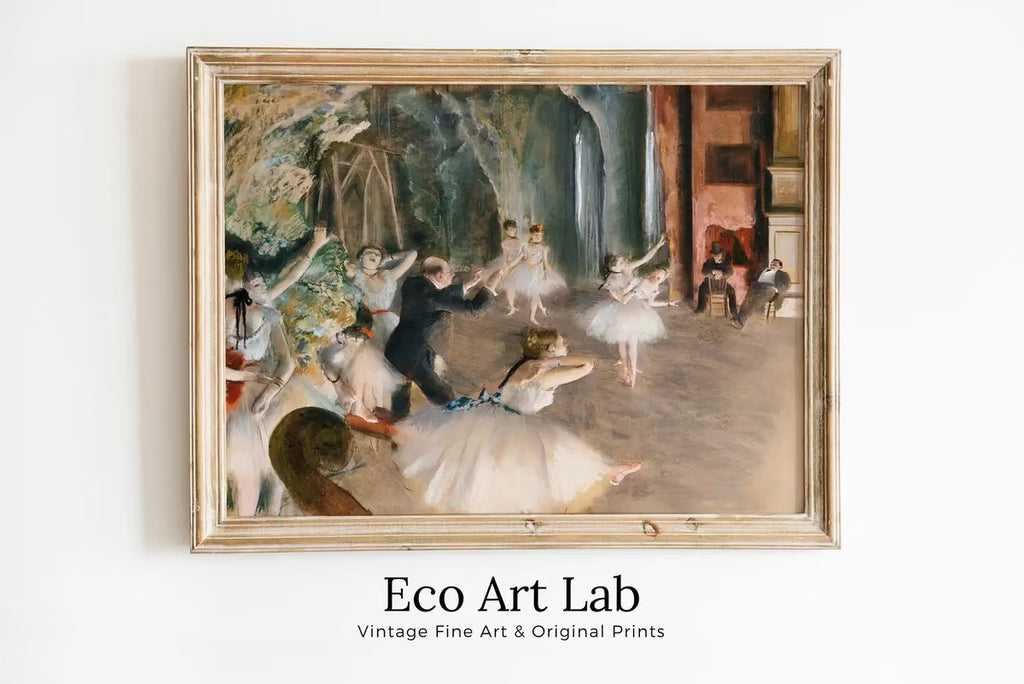 Edgar Degas Rehearsal Onstage Painting Famous Printable Art Print. Instant Download Degas Print Vintage Ballerina Wall Art  – Printable Wall Art