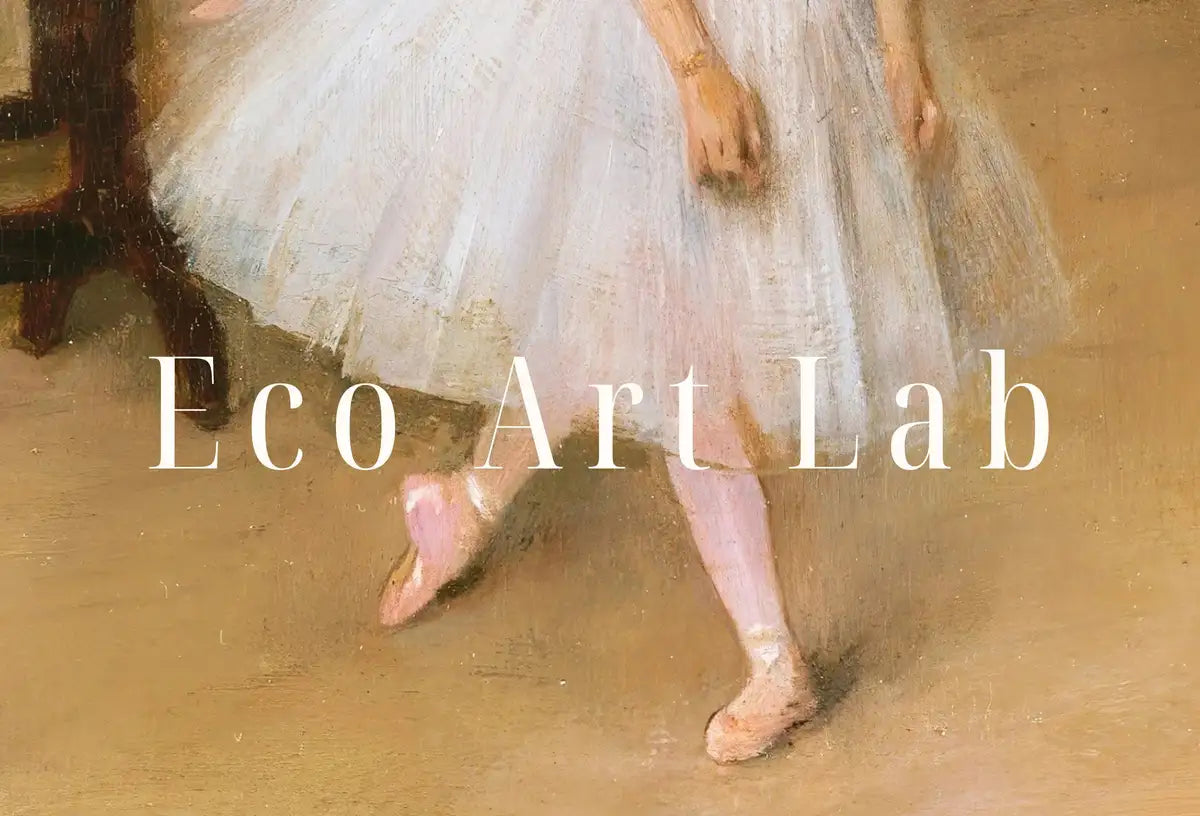 Detail view of artwork from Edgar Degas The Dancing Class Painting Famous Printable Art Print. Instant Download Degas Print Vintage Ballerina Wall Art Digital Download. (variation 2)