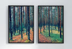 Estonian Forest Trees Set of 2 Prints. Nature Landscape Printable Wall Art Painting. Forest 2 Piece Wall Art Print. Forest Wall Art Print – Printable Wall Art Set (Digital Download) – Digital Download