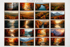 Fall Frame TV Art – Autumn art for Samsung Frame TV – Forest Landscape Fall Artworks –  TV Art Set of 40 – Cosy Fall decor – Frame TV Art Set