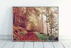 Included artwork preview showing first selection of artworks from Fall Landscape Foggy Forest Trail Digital Painting. Printable Fall Wall Art. Home or Office Decor, Nature Print Digital Art Instant Download.