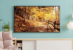 Chemin d’Automne, Peinture à l’Huile Numérique pour Frame TV - Téléchargement Numérique, Art pour TV, Œuvre Colorée pour Frame TV
