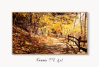 Chemin d’Automne, Peinture à l’Huile Numérique pour Frame TV - Téléchargement Numérique, Art pour TV, Œuvre Colorée pour Frame TV