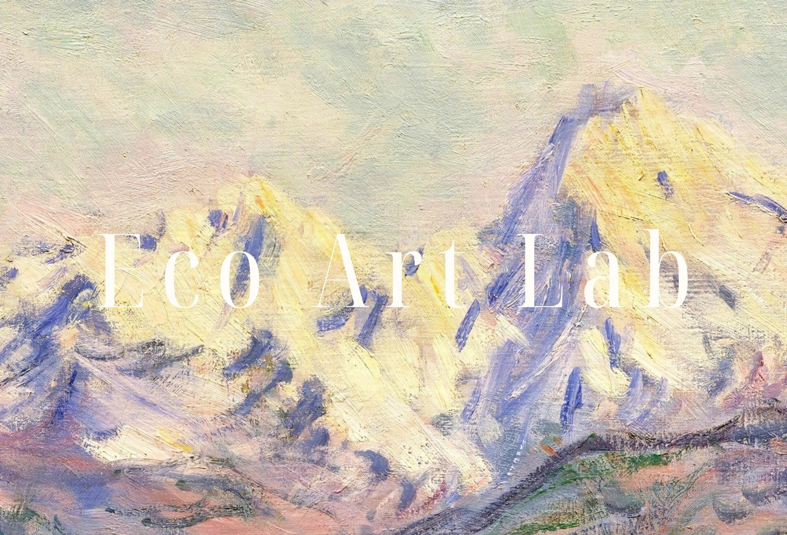 Peinture célèbre de Claude Monet : paysage de montagne. Téléchargement instantané pour une décoration vintage. Reproduction d’art de la vallée de montagne de Monet. Décoration vintage.