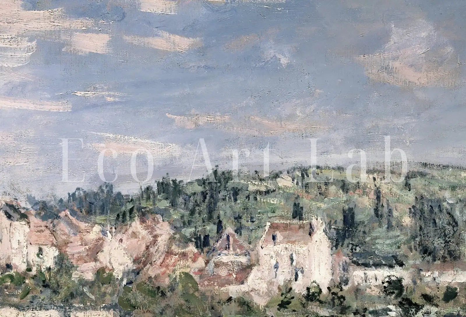 Included artwork preview showing first selection of artworks from Famous Claude Monet Painting. (variation 2)