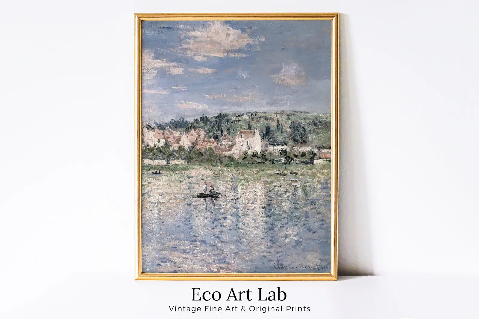 Framed view of Famous Claude Monet Painting – printable wall art digital download. (variation 2)