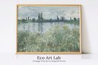 Famous Claude Monet Painting | Vintage Landscape Print | Banks of the Seine | Instant Download | Printable Wall Art – Printable Wall Art