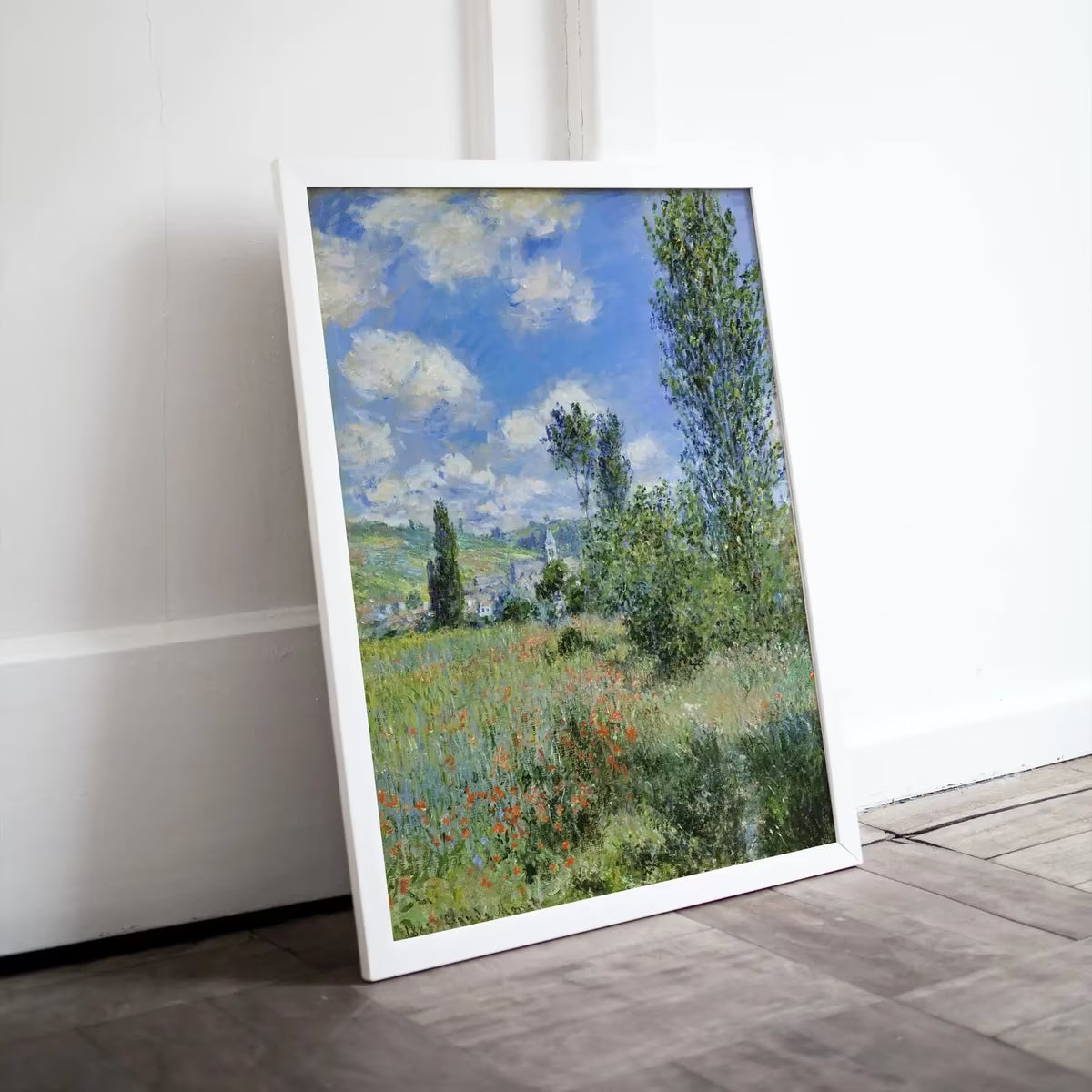 Famous Claude Monet View of Vétheuil Painting. Printable Art. Instant Download Vintage Decor. Landscape Printable Wall Art. Spring Decor – Printable Wall Art