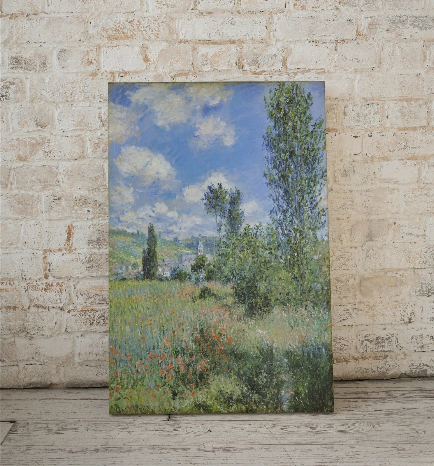 Second included artwork preview from Famous Claude Monet View of Vétheuil Painting. Printable Art. Instant Download Vintage Decor. Landscape Printable Wall Art. Spring Decor featuring various scenes.