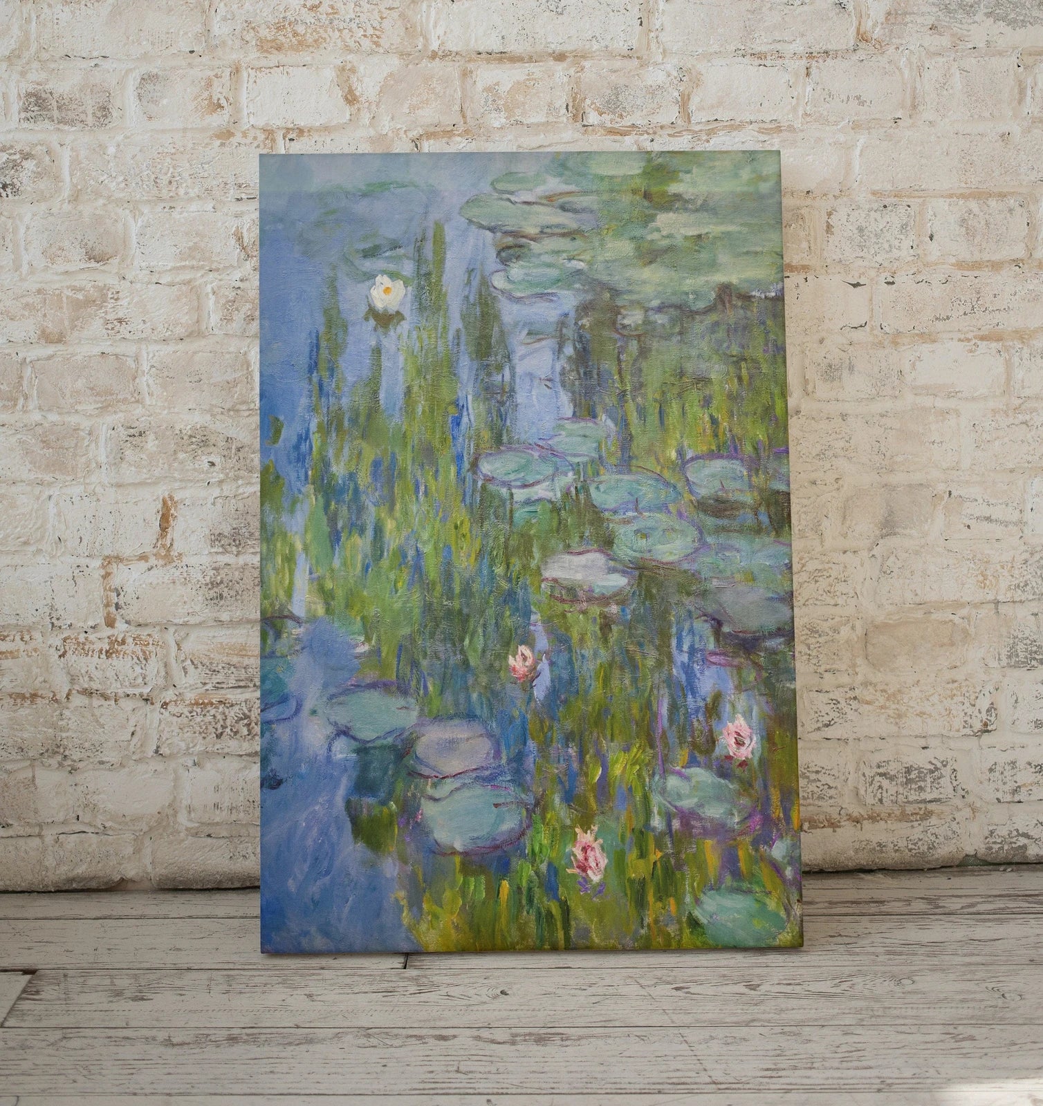 Peinture célèbre de nénuphars de Claude Monet. Téléchargement instantané d’art de Monet vintage. Impression botanique de Monet à imprimer. Décor vintage